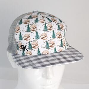 RK S'mores Outdoor Camping Trucker Mesh Baseball Hat Ball Cap Snapback Gorpcore
